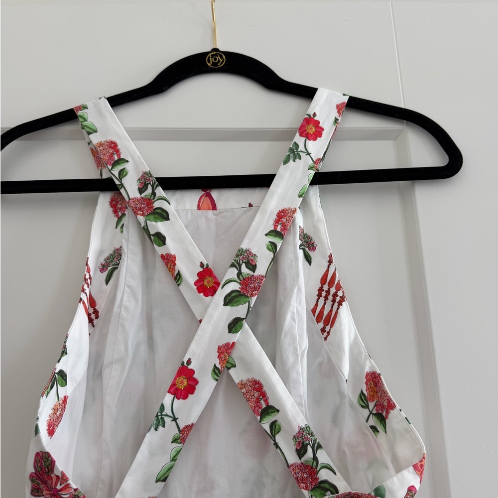Hill House Addie Dress Red Shell Vine Sateen Maxi - Picture 4 of 5